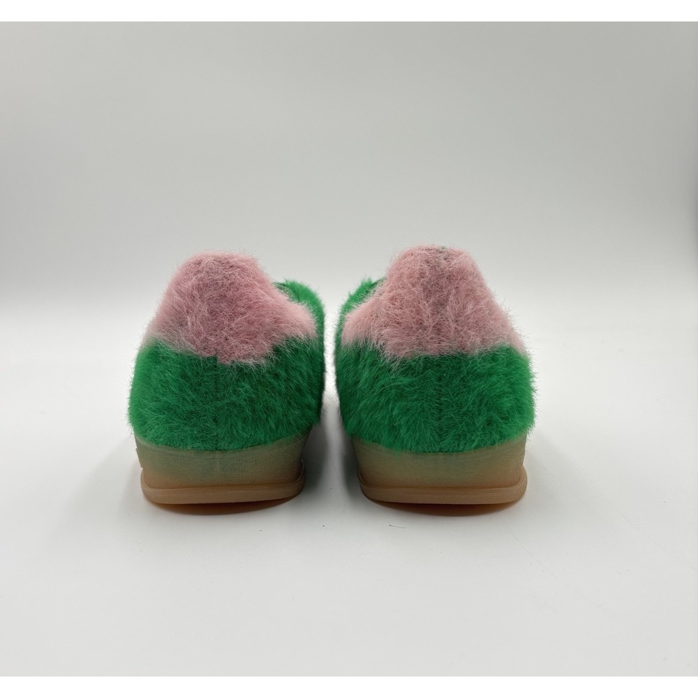 Adidas Women's Size 10.5 Gazelle Indoor Green Glow Pink Gum JP8342 Shoes NEW - Picture 4 of 6